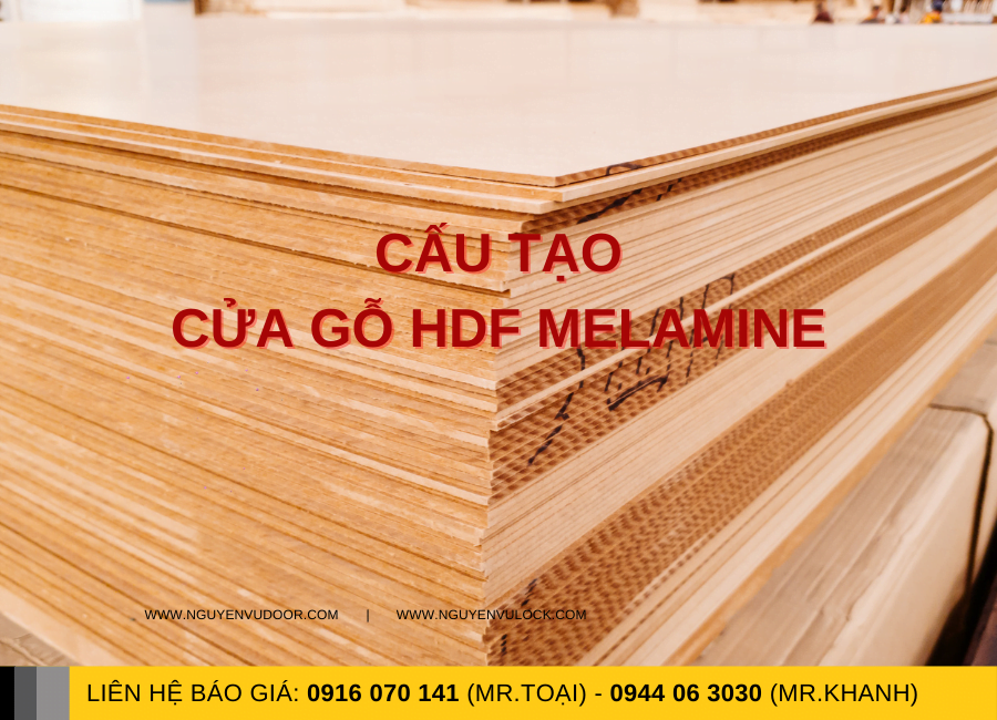 Cấu tạo cửa gỗ HDF Melamine