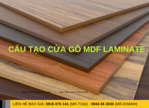 Cấu tạo cửa gỗ MDF Laminate - Nguyễn Vũ Door