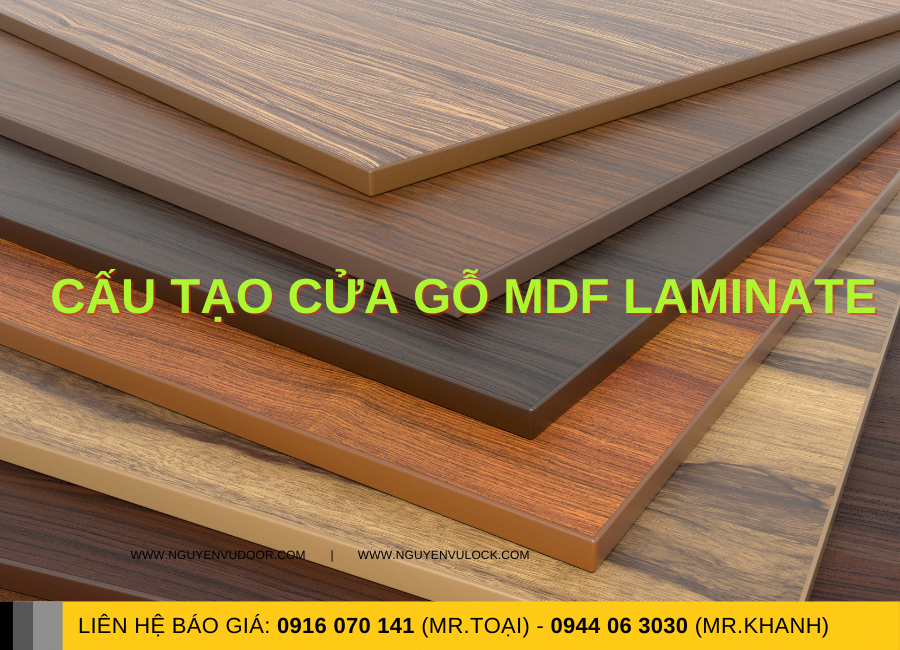 Cấu tạo cửa gỗ MDF Laminate - Nguyễn Vũ Door