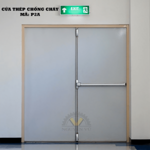 Cửa thép chống cháy - cửa thoát hiểm 2 cánh