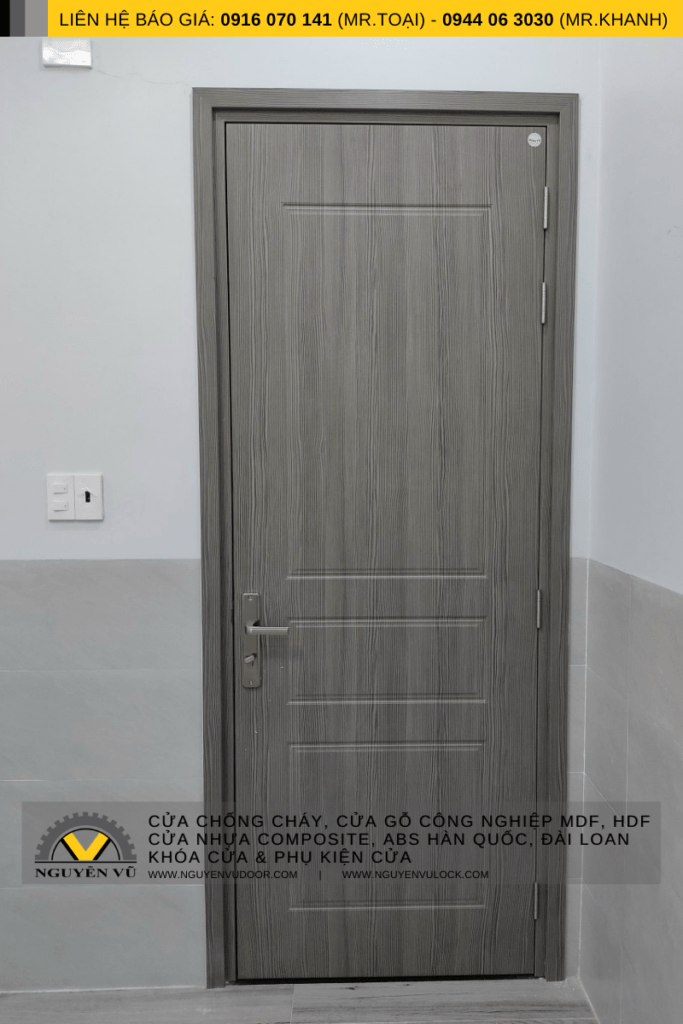 Hình ảnh thực tế cửa nhựa composite Nguyễn Vũ Door thi công lắp đặt