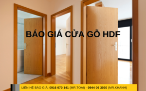 Báo giá cửa gỗ HDF Nguyễn Vũ Door