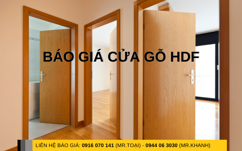 Báo giá cửa gỗ HDF Nguyễn Vũ Door
